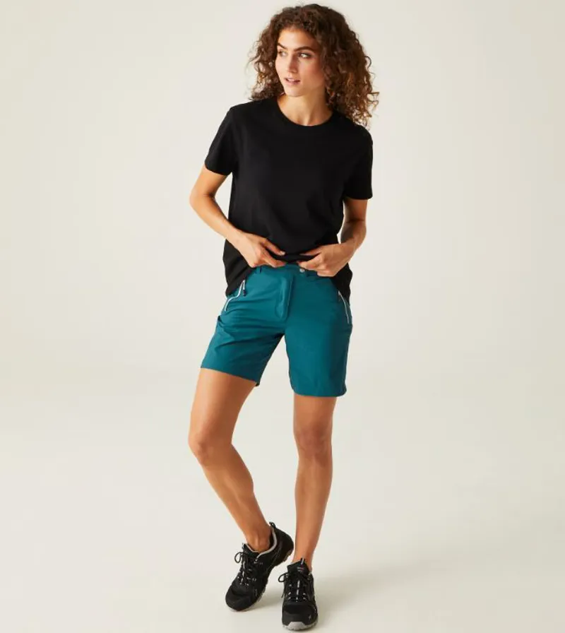Regatta Women's Mountain II Shorts in Moroccan Blue-3