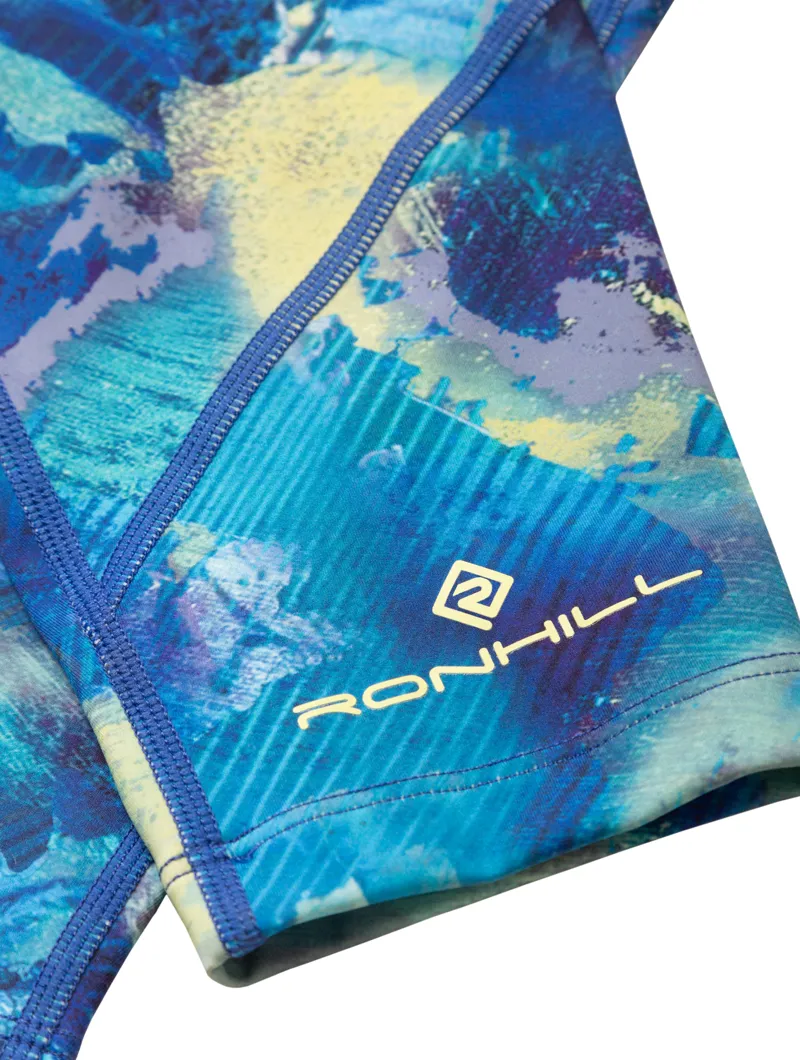 Ronhill Women's Tech Crop Tight in Blue Summer Haze-4