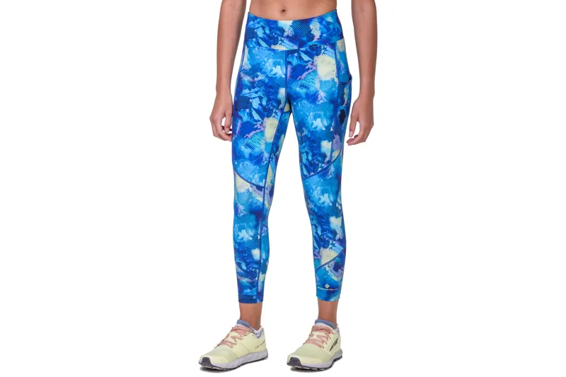 Ronhill Women's Tech Crop Tight in Blue Summer Haze-9