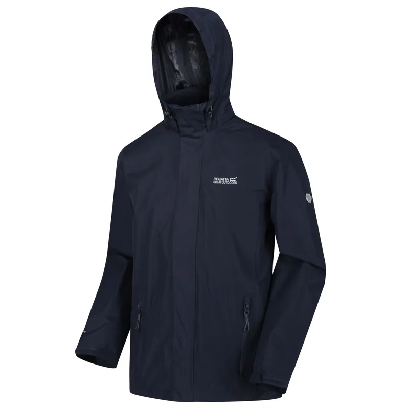 Regatta Men's Matt Waterproof Jacket in Navy - Extended Sizes-1
