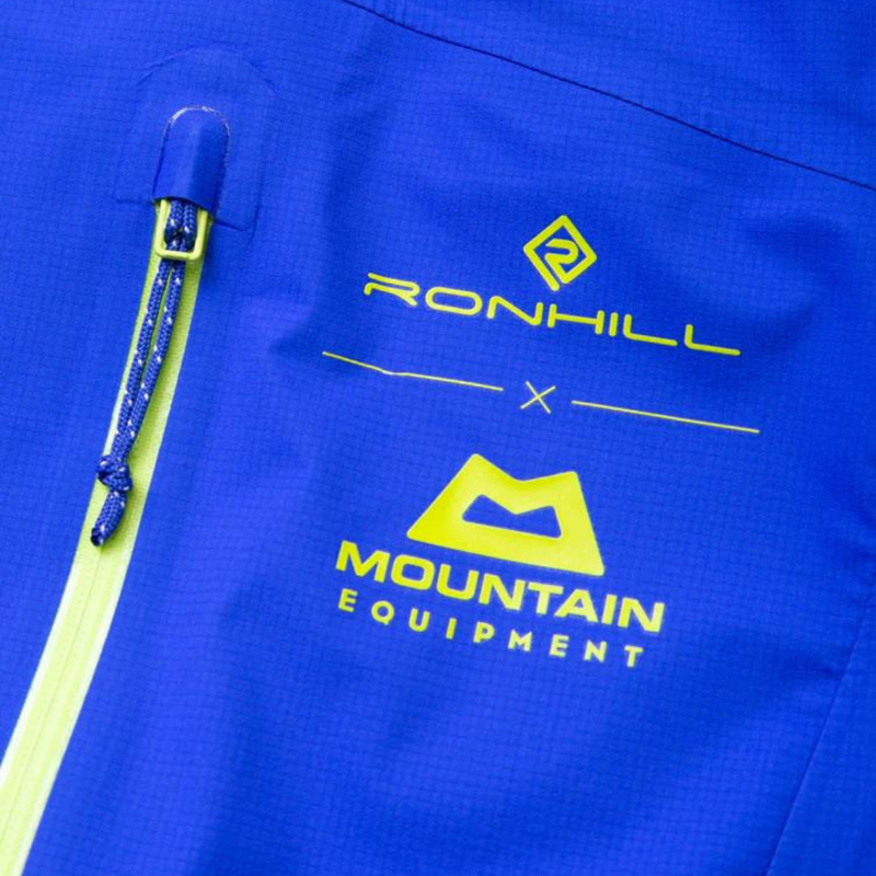 Ronhill x Mountain Equipment Men's Tech Gore-Tex Mercurial Waterproof Jacket in Azurite/Citrus-1