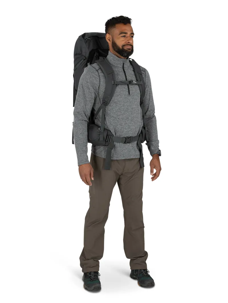 Osprey Rook 50 in Dark Charcoal/Silver Lining -3
