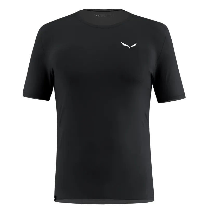 Salewa Men's Puez Sporty Dry Short Sleeve T-Shirt in Black
