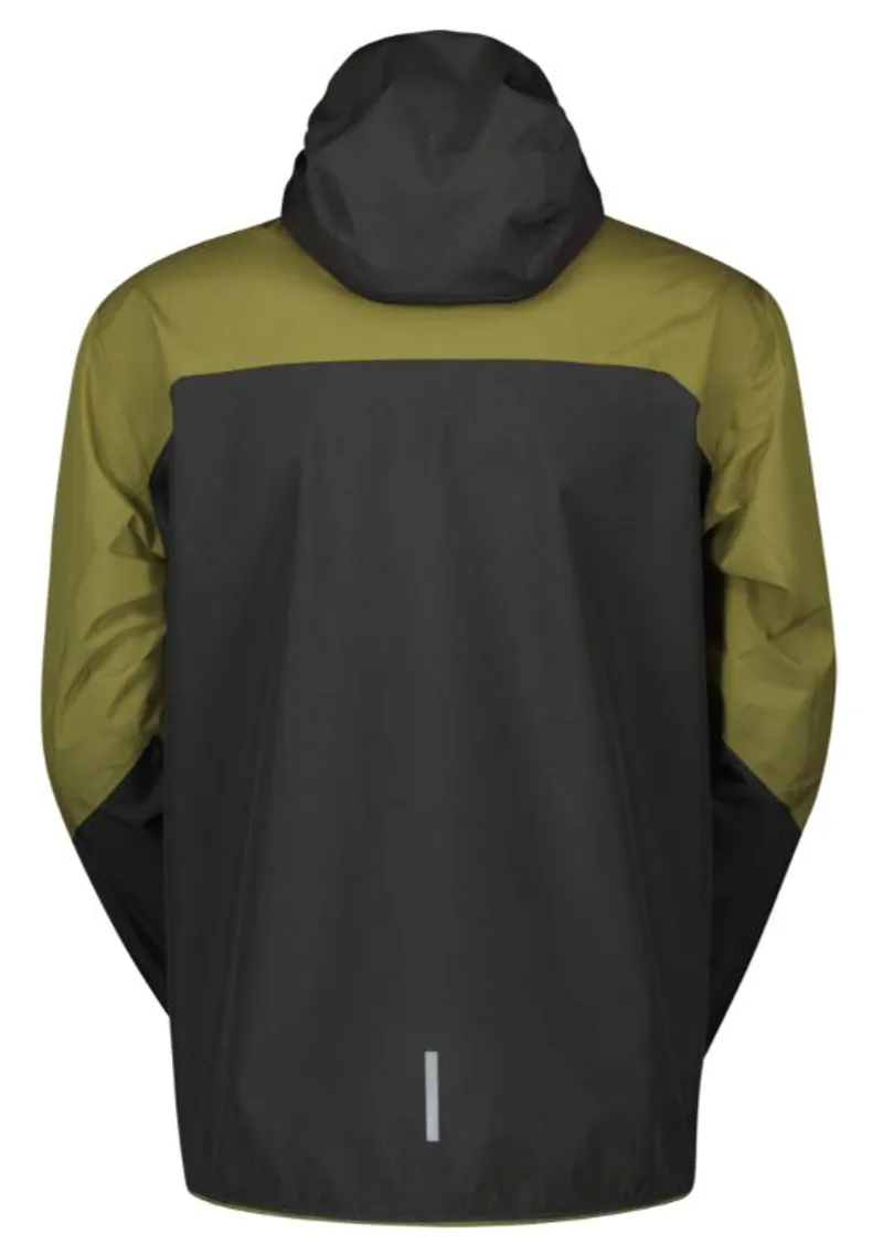 Scott Men's Explorair Light Dryo 2.5 Layer Waterproof Jacket in Black/Fir Green-1