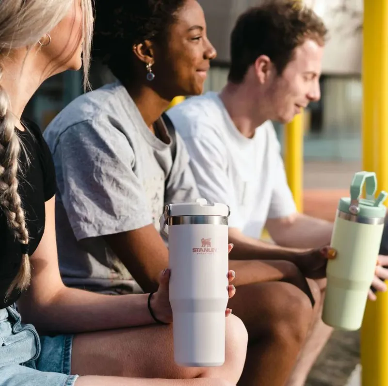 Stanley Iceflow Flip Straw Tumbler 0.89L in Rose Quartz-2