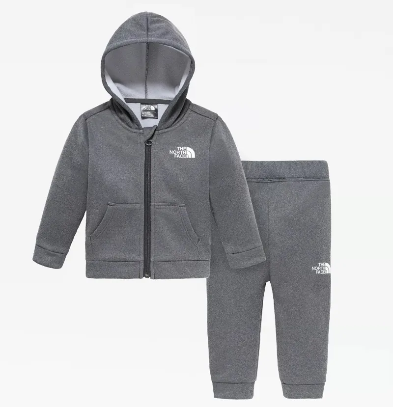 grey north face tracksuit