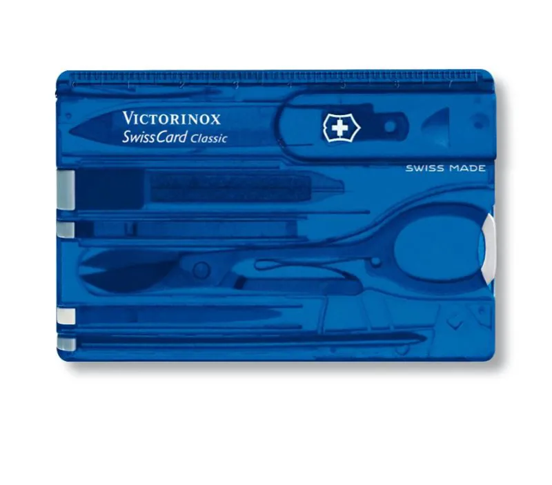 Victorinox Swiss Card in Transparent Blue