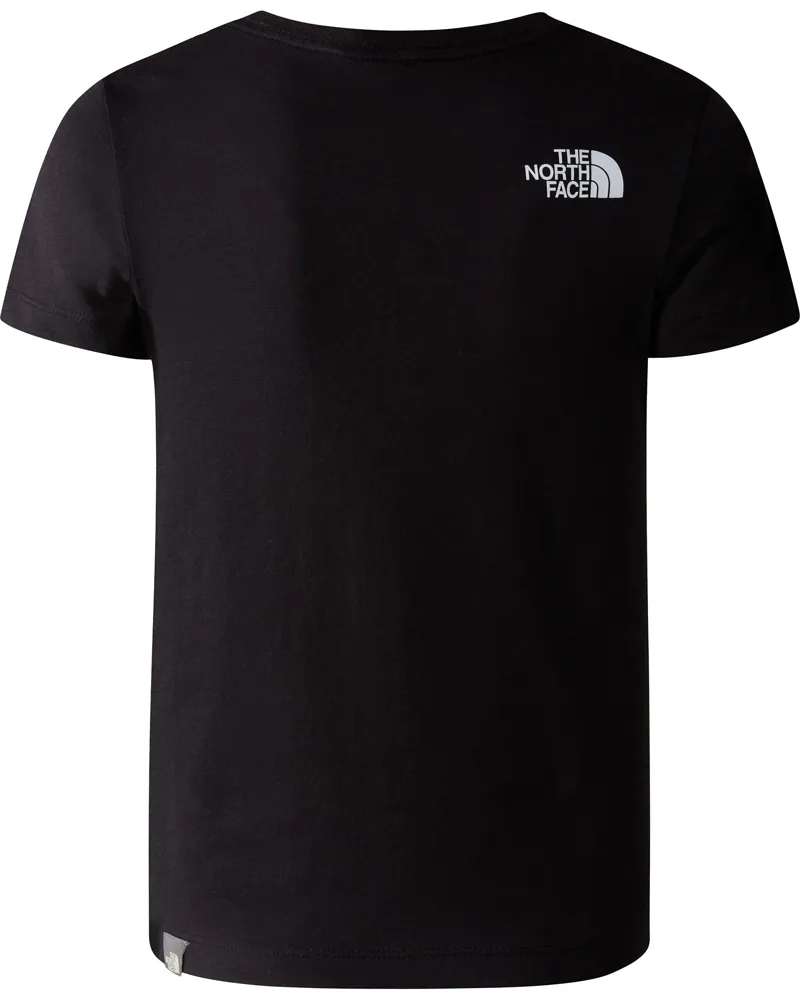 The North Face Kid's Easy T-Shirt in Black/White-1