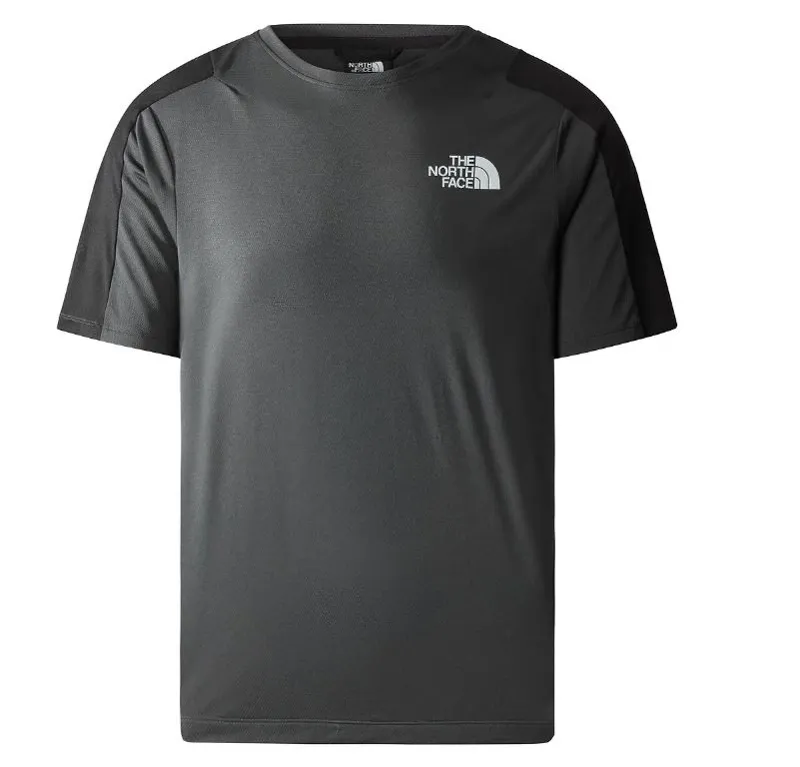 Mens grey north on sale face t shirt