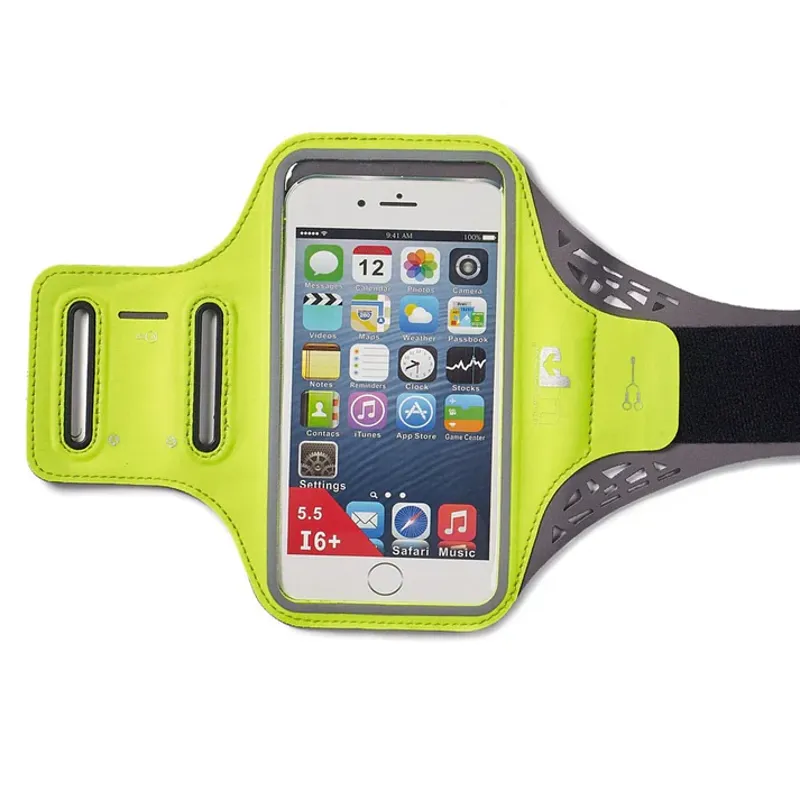 Ultimate Performance Ridgeway Phone Holder Sports Armband in Fluorescent