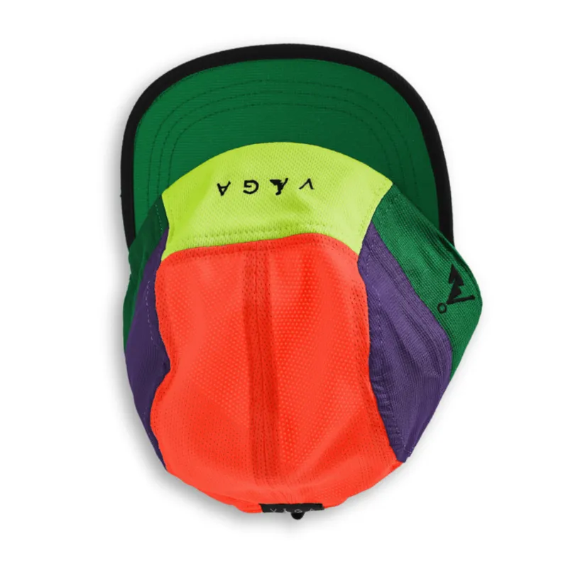 Vaga Adult Club Cap in Green/Purple/Neon Orange/Neon Yellow